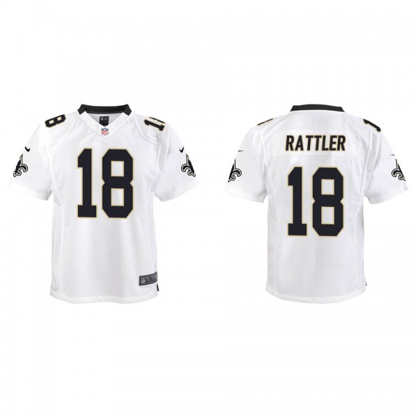 Youth Spencer Rattler New Orleans Saints White Gam...
