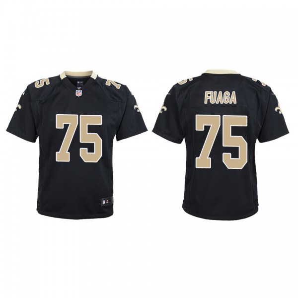 Youth Taliese Fuaga New Orleans Saints Black Game ...