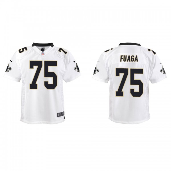 Youth Taliese Fuaga New Orleans Saints White Game ...