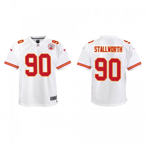 Youth Kansas City Chiefs Taylor Stallworth White Game Jersey