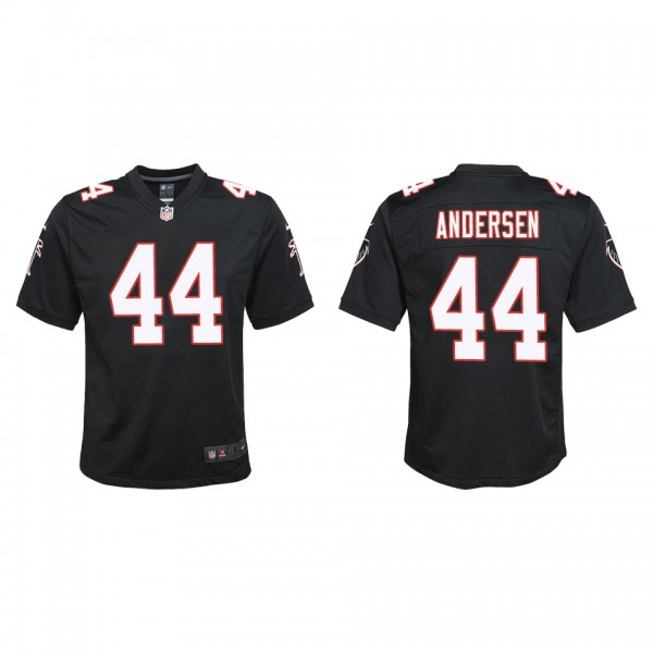 Youth Atlanta Falcons Troy Andersen Black Throwback Game Jersey