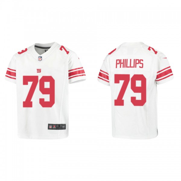 Youth New York Giants Tyre Phillips White Game Jer...