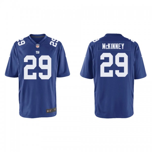 Youth Xavier McKinney New York Giants Royal Game Jersey