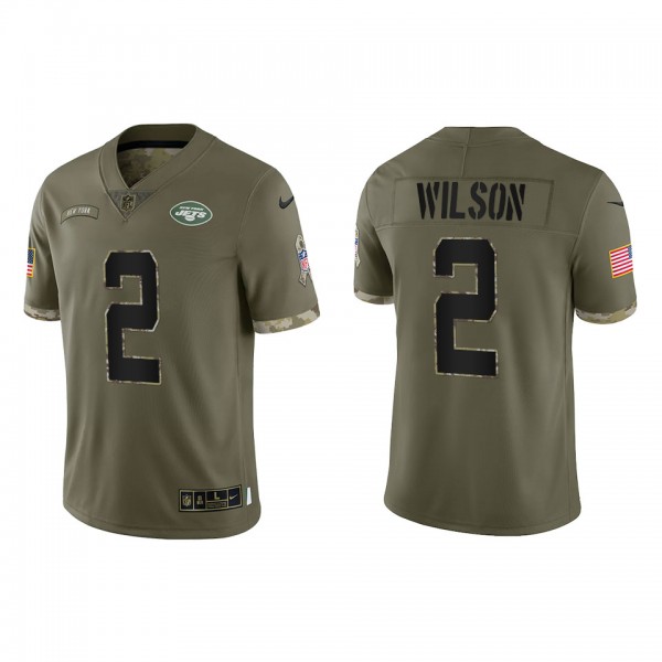 Zach Wilson New York Jets Olive 2022 Salute To Ser...
